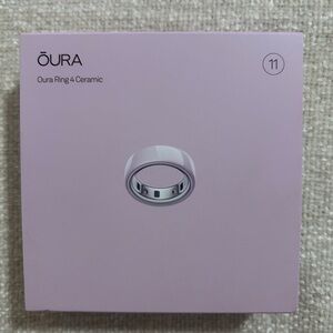 Oura Ring 4 Ceramic Petal (Soft Pink) Size 11